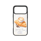 MagSnap magnetic phone case with cozy morning ritual coffee-inspired artwork