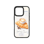 MagSnap magnetic phone case with cozy morning ritual coffee-inspired artwork