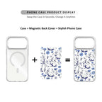 MagSnap magnetic phone case with pastel bunny garden cute artwork
