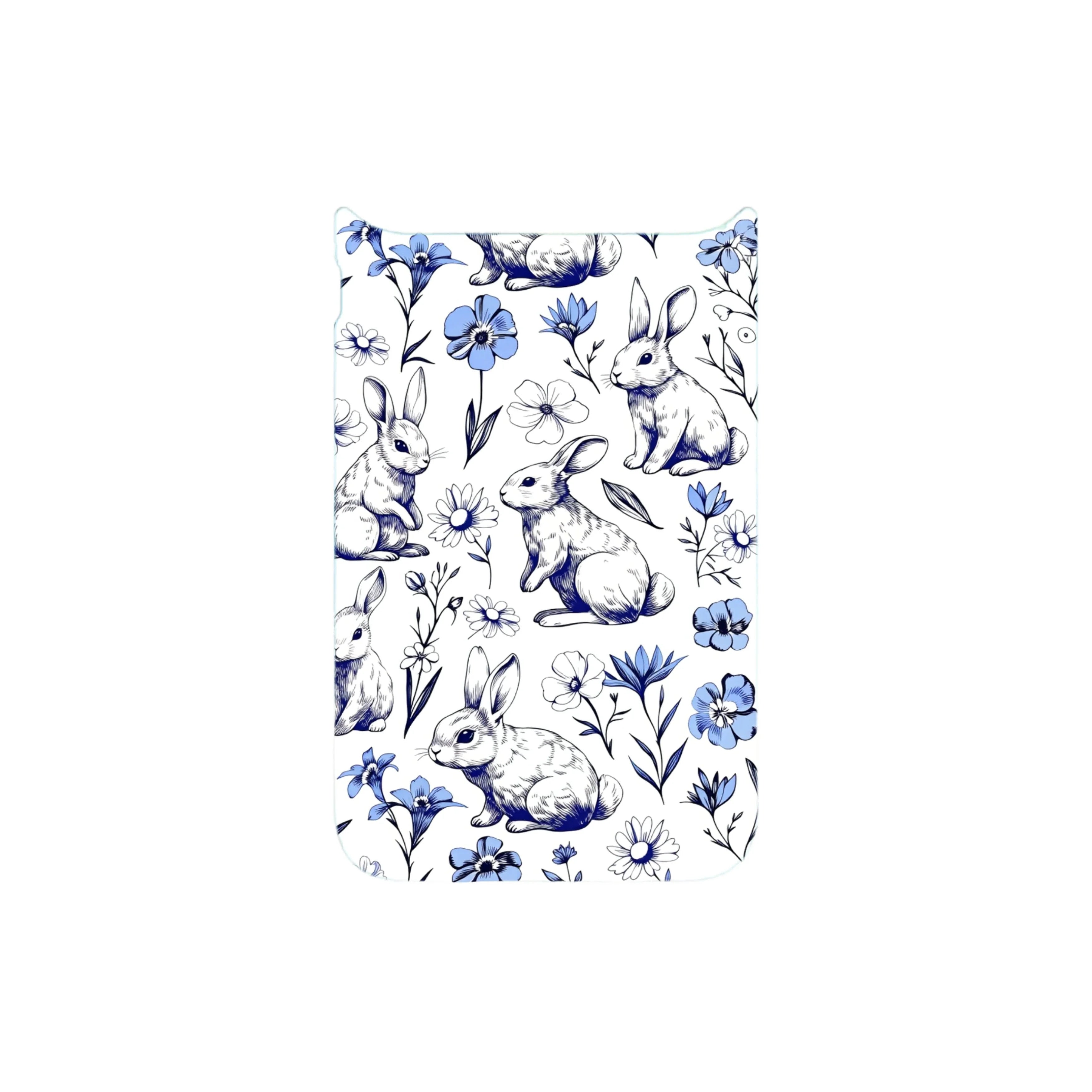MagSnap magnetic phone case with pastel bunny garden cute artwork