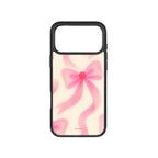 MagSnap magnetic phone case with pink bow ribbon coquette design