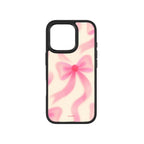 MagSnap magnetic phone case with pink bow ribbon coquette design