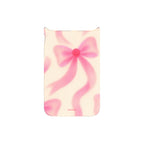 MagSnap magnetic phone case with pink bow ribbon coquette design