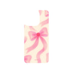 MagSnap magnetic phone case with pink bow ribbon coquette design