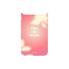 MagSnap magnetic phone case with Take a Breath mindfulness quote design
