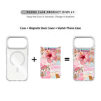 MagSnap magnetic phone case with tropical paradise resort-inspired artwork