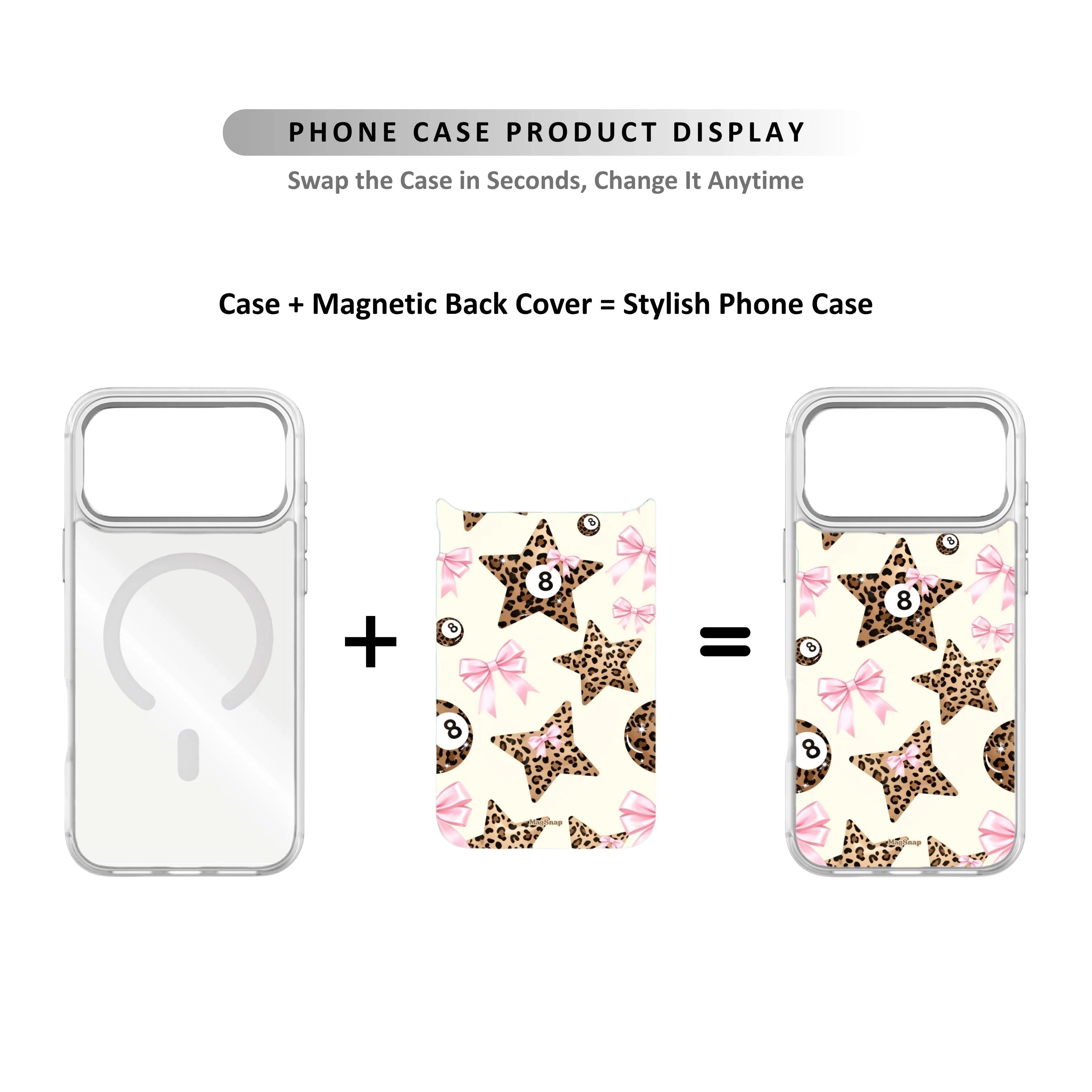 MagSnap magnetic phone case with wild girly aesthetic statement artwork